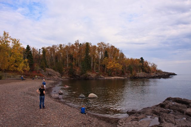 Playing on Lake Superior